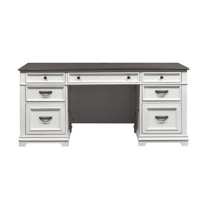 Allyson Park - Jr Executive Desk Base - White