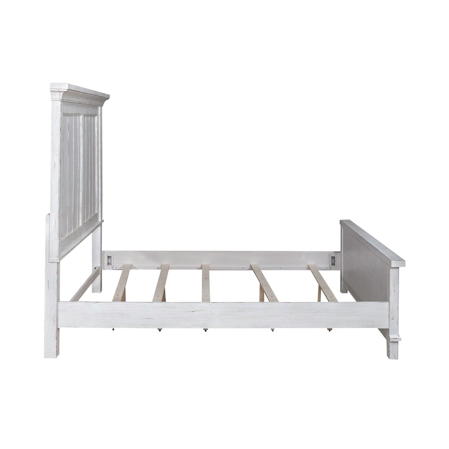 River Place - Poster/Mansion Bed Rails - Riverstone White & Tobacco