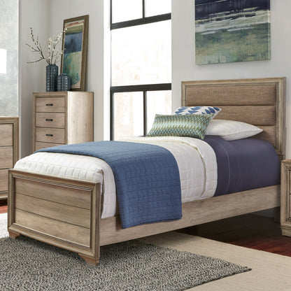 Sun Valley - Full Upholstered Headboard & Footboard - Light Brown