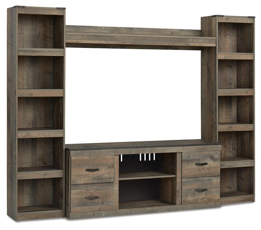 Trinell - 4-Piece Entertainment Center With 60" TV Stand