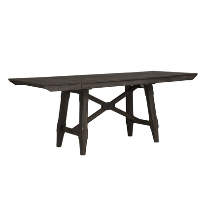 Double Bridge - Gathering Table Base - Dark Chestnut