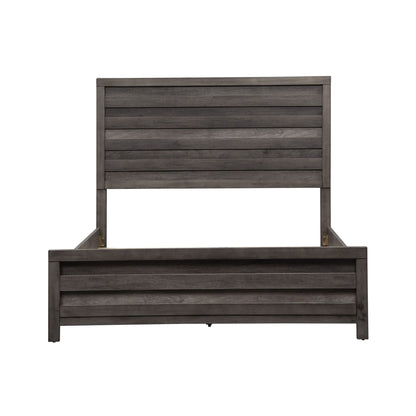Tanners Creek - Queen Panel Headboard & Footboard - Dark Gray