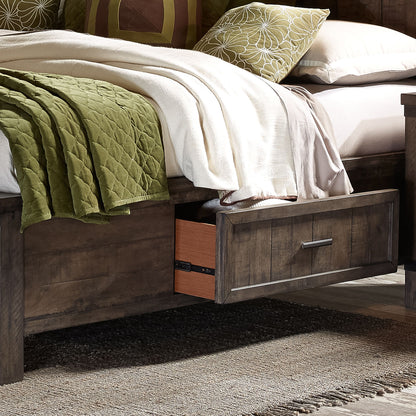 Thornwood Hills - One Sided Storage Rail - Dark Brown
