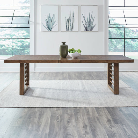 Shaker Lakes - Double Pedestal Table Top - Harvest Brown