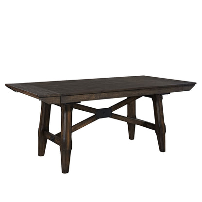 Double Bridge - Trestle Table Base - Dark Chestnut
