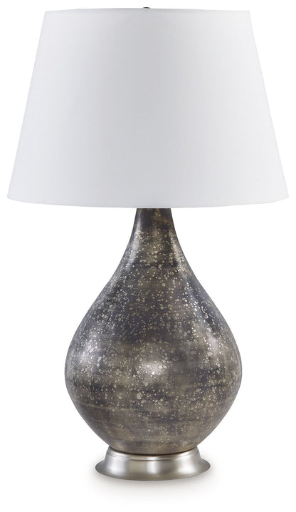 Bluacy - Glass Table Lamp - Antique Gray