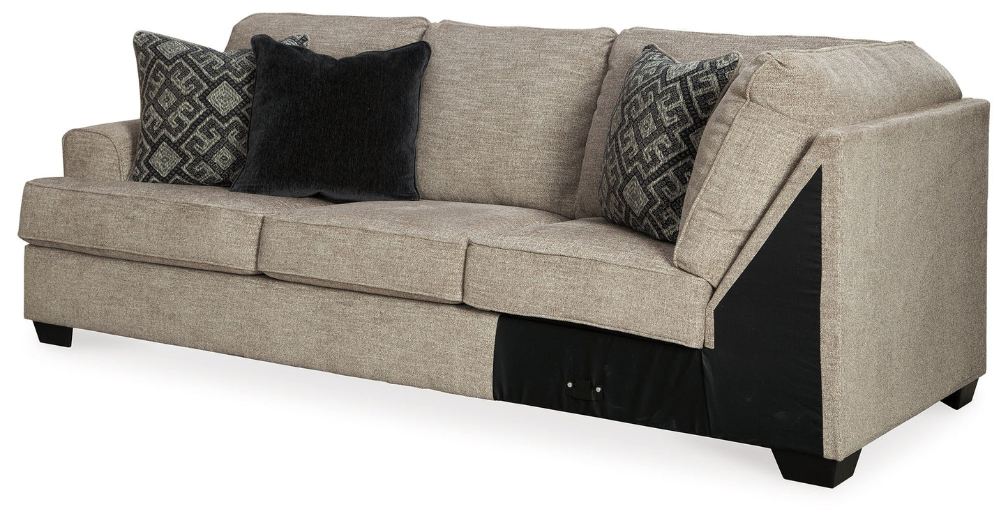 Bovarian - LAF Sofa w/Corner Wedge - Stone