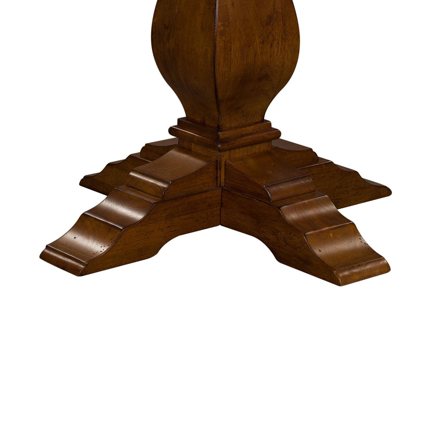 Creations - Drop Leaf Pedestal Table Base - Dark Brown