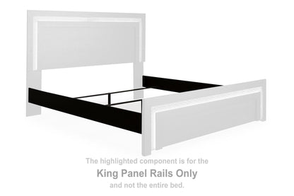 Brizmore - King Panel Rails - Black