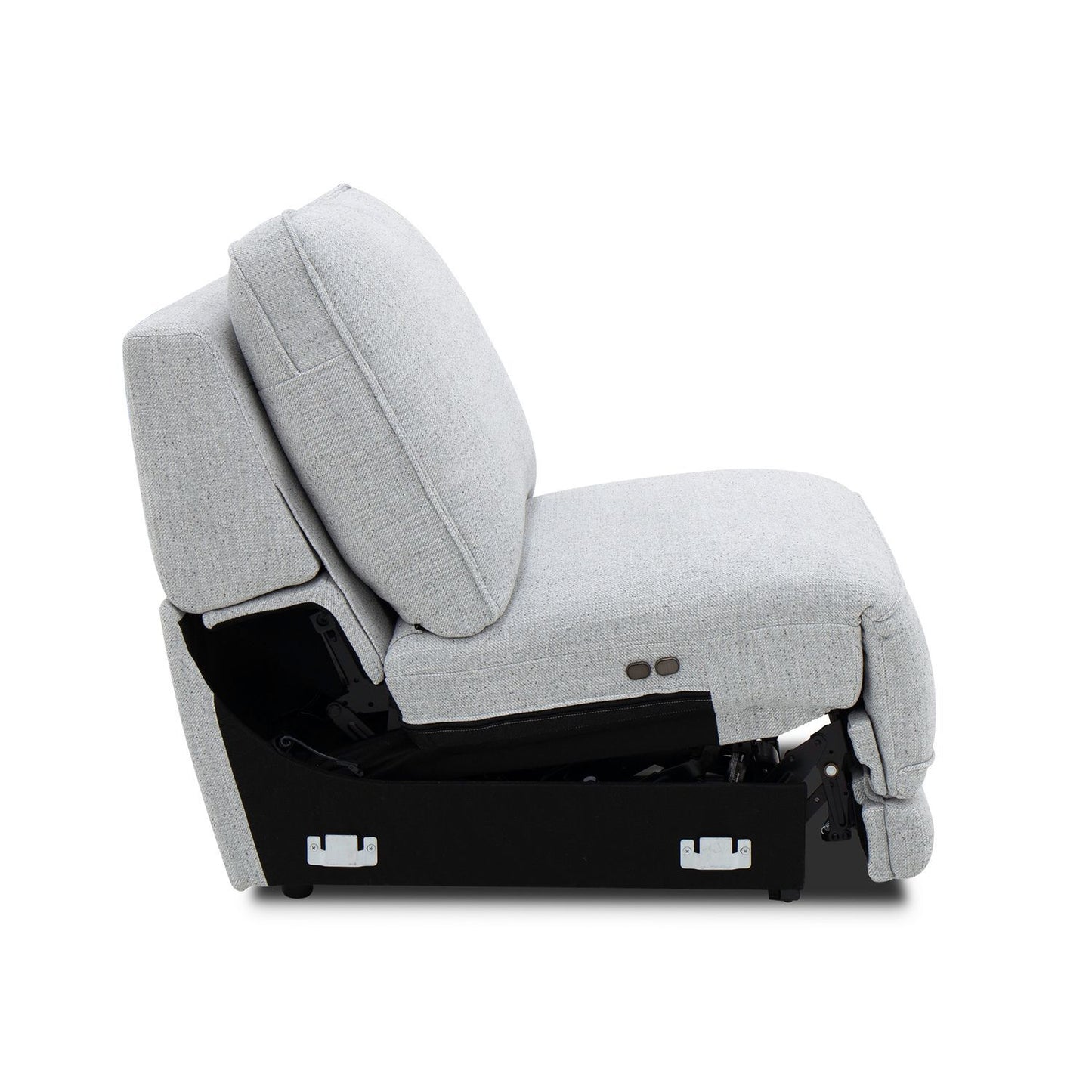 Blake - Armless Recliner P2 & Zero Wall - Estero Smoke