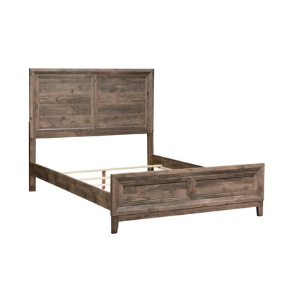 Ridgecrest - Queen Panel Headboard & Footboard - Cobblestone