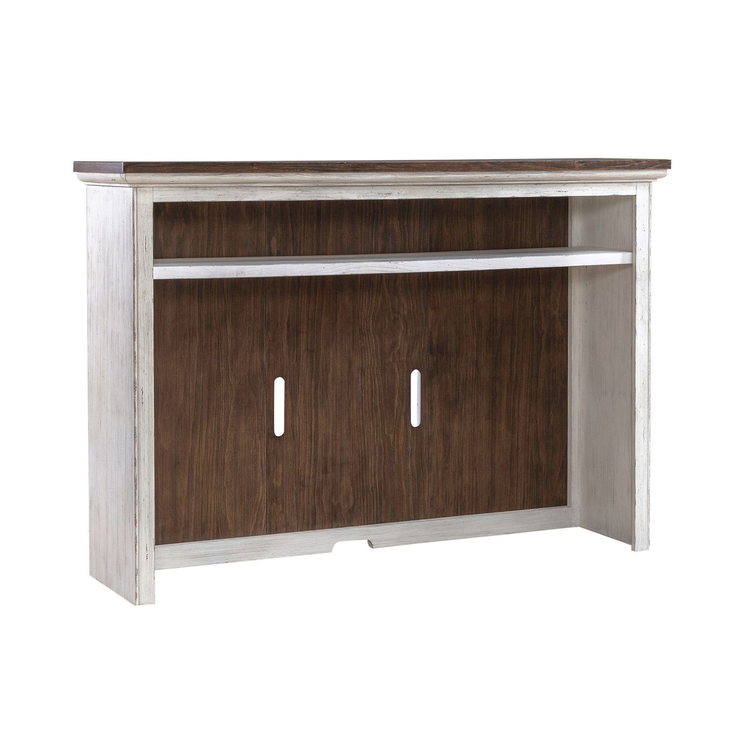 River Place - Entertainment Hutch - Riverstone White & Tobacco