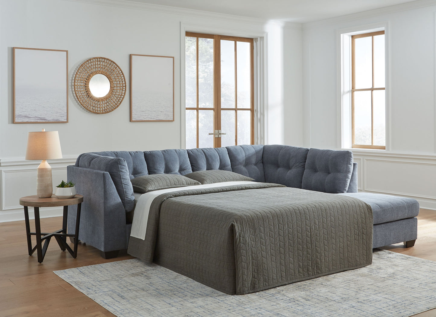 Marleton - Laf Full Sofa Sleeper - Denim