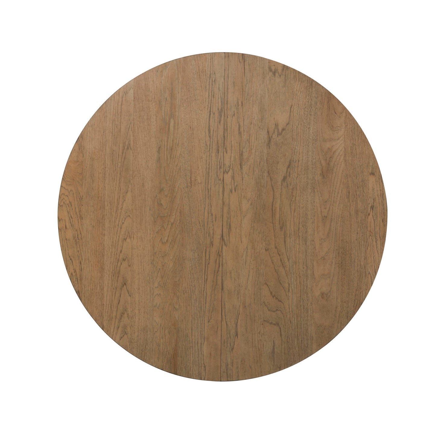 Farmhouse Reimagined - Oval Pedestal Table Top - Antique White / Chestnut Tops