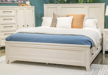 Darbonton - Queen Panel Headboard - Dove White