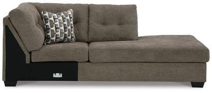 Mahoney - Raf Corner Chaise - Chocolate