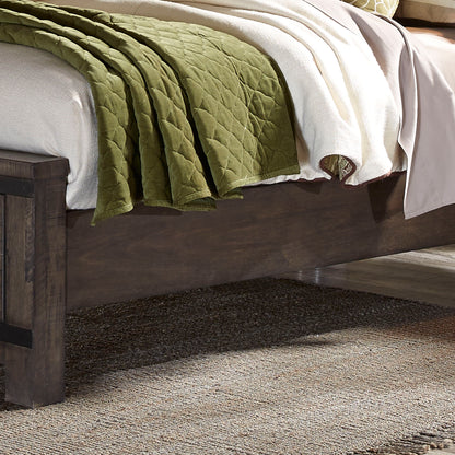 Thornwood Hills - California King Panel Rails - Rock Beaten Brown