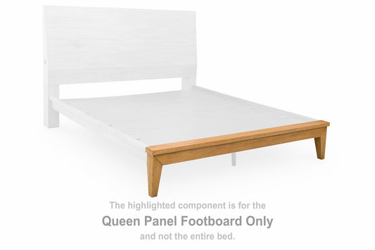 Sherbana - Queen Panel Footboard - Light Brown
