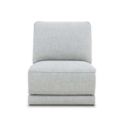 Blake - Armless Recliner P2 & Zero Wall - Estero Smoke