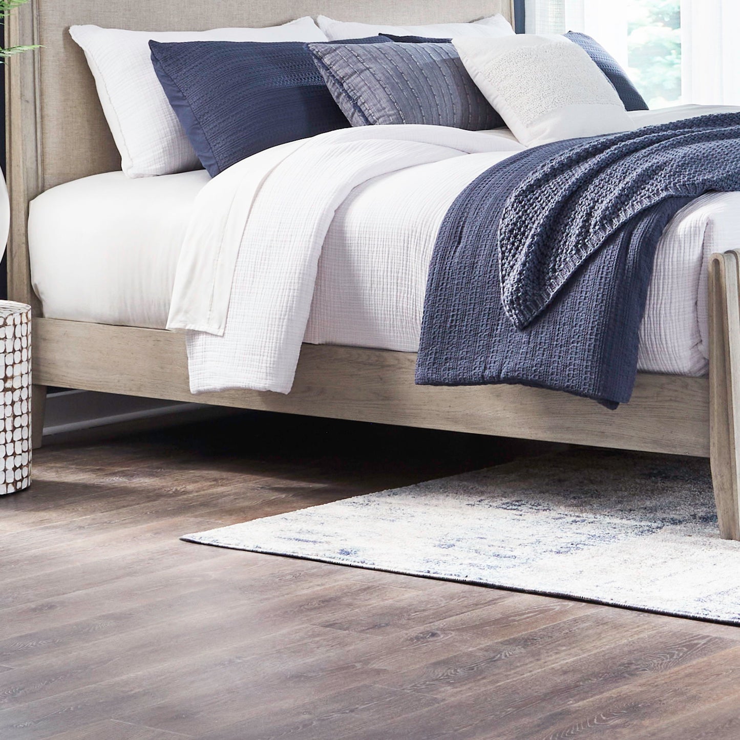 New Haven - Upholstered Bed Rails - Sanctuary White