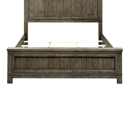 Thornwood Hills - Queen Panel Footboard - Dark Brown