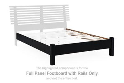 Danziar - Full Panel Footboard With Rails - Black