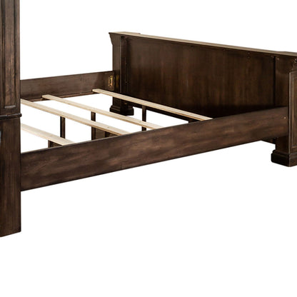 Big Valley - California King Panel Bed Rails - Brownstone
