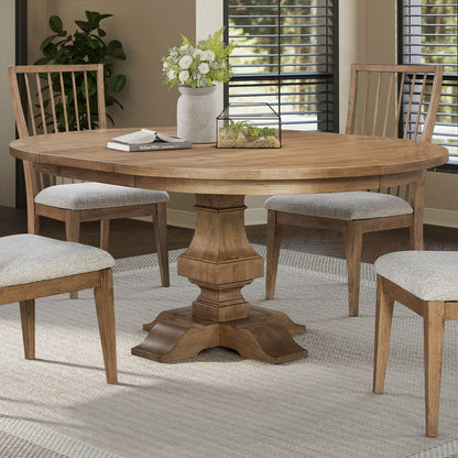 Haven Hills - Pedestal Table Set - Camel Beige