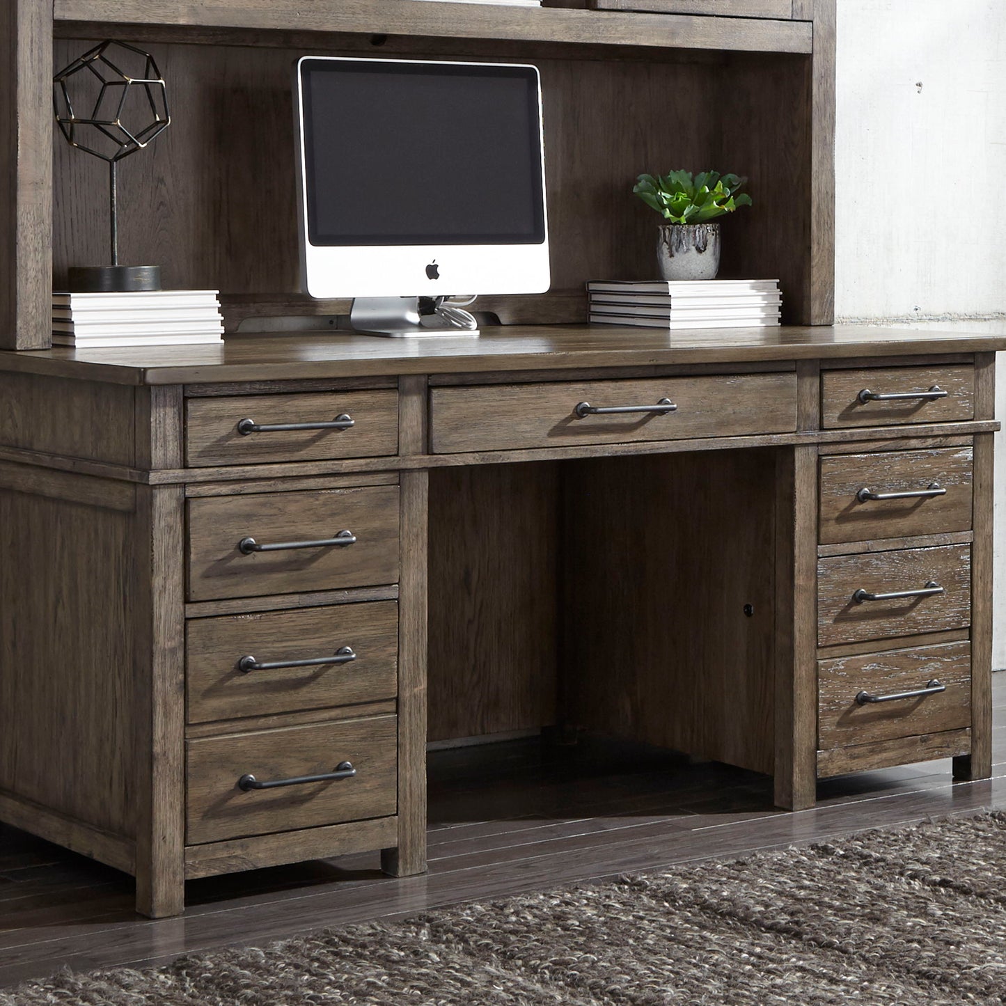 Sonoma Road - Desk/Credenza Base - Light Brown - Left