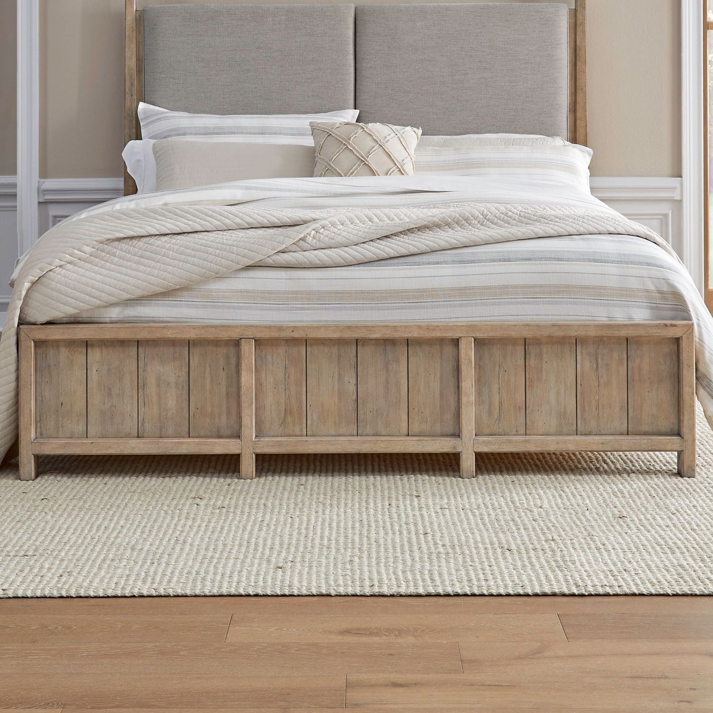 Proximity Place - King Panel Footboard - Barley Buff