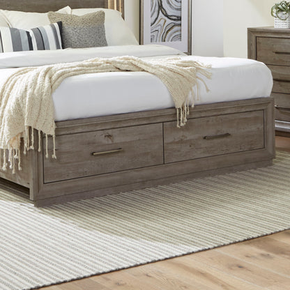 Horizons - Queen Storage Footboard - Graystone