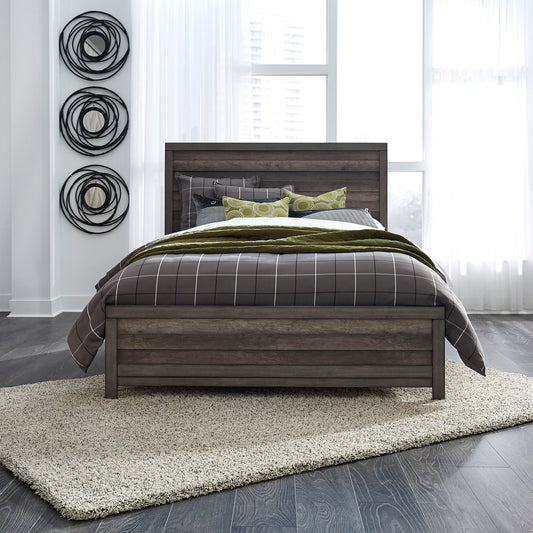 Tanners Creek - Full Panel Headboard & Footboard - Dark Gray