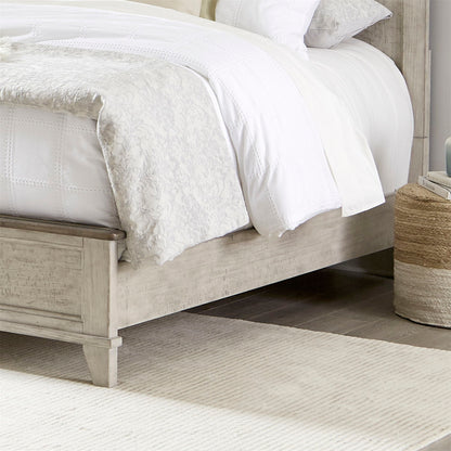 Ivy Hollow - Panel Bed Rails - Weathered Linen / Dusty Taupe