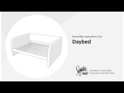 Arloster - Full Upholstered Daybed Side Panels - White