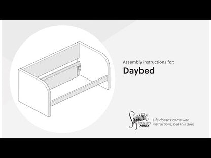 Arloster - Full Upholstered Daybed Side Panels - White