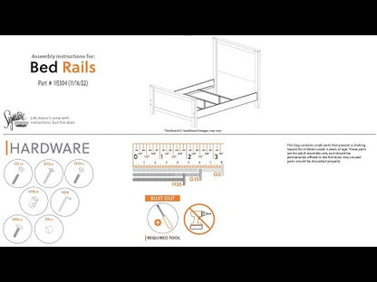 Willowton - Full Panel Rails - Whitewash