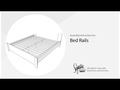Baystorm - Twin/Full Platform Rails - Gray
