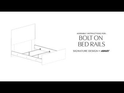 Maeling - Queen Panel Rails - White