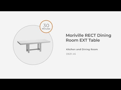 Moriville - Rectangular Dining Room Extension Table - Grayish Brown